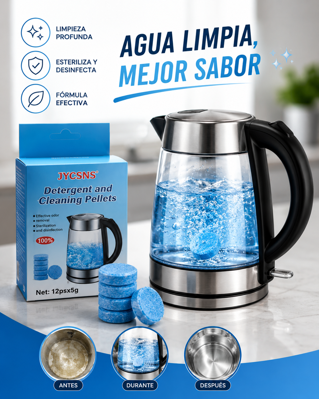 ¿Tu hervidor tiene esa capa blanca por dentro?